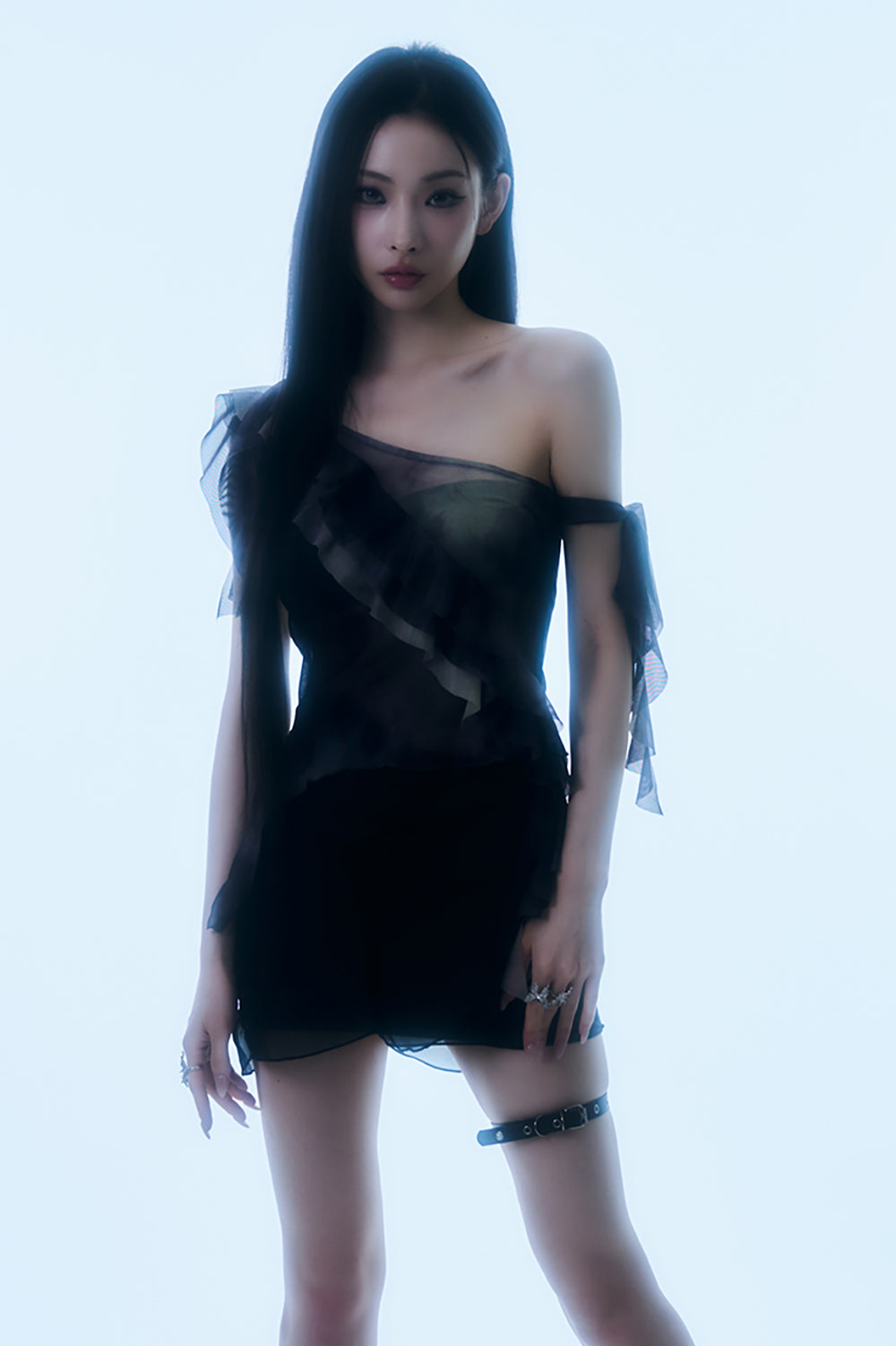 Shadow Fringe Sheer Top