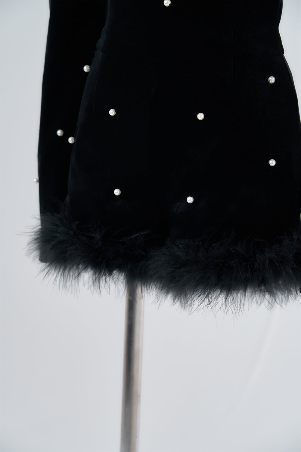 belearmimi ベリアミミ デザインパールベロアコンビネゾン デザインパールベロアコンビネゾン