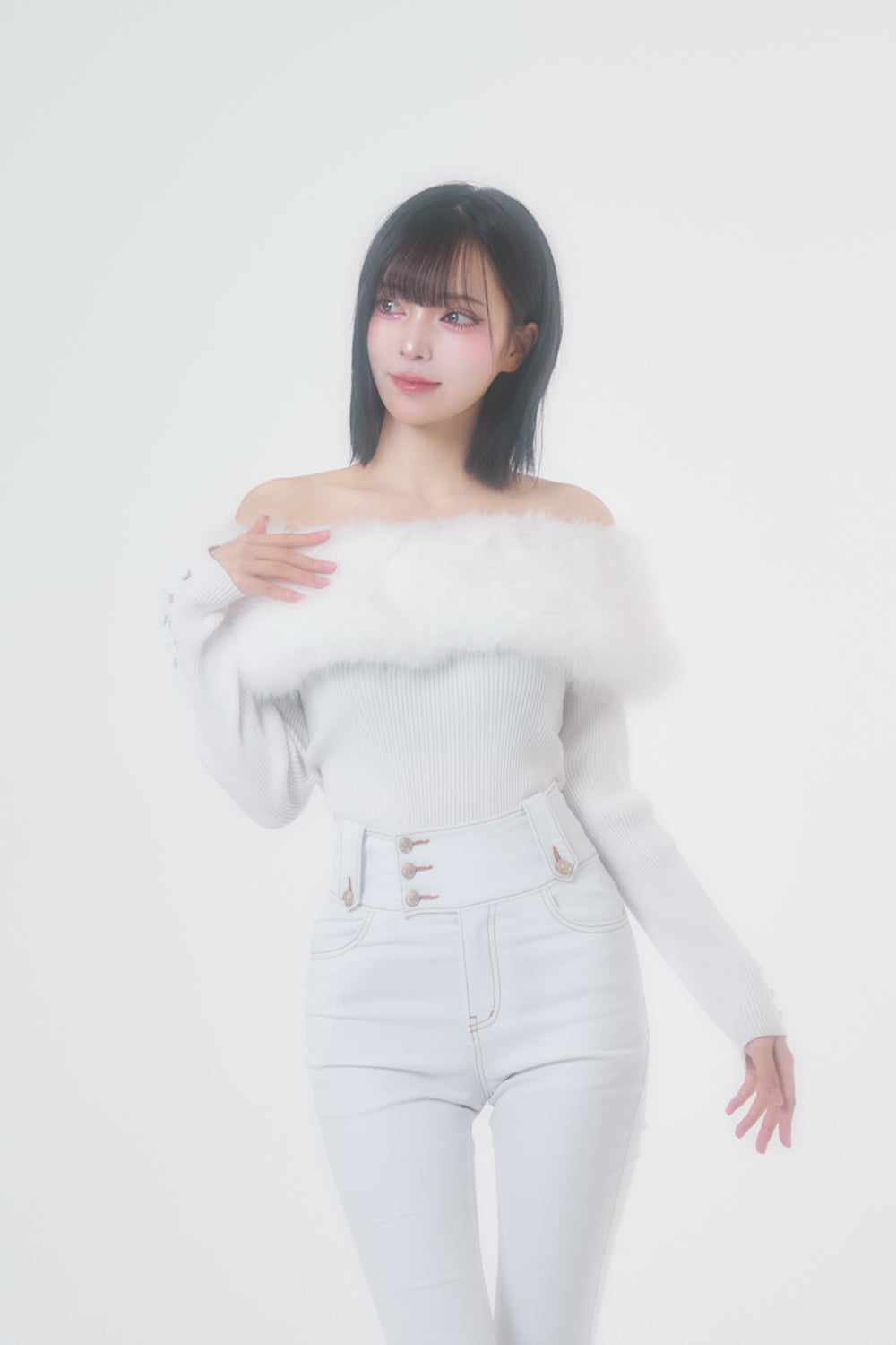 belear mimi オフショルファニットトップス belear mimi オフショルファニットトップス オフショルファーニット