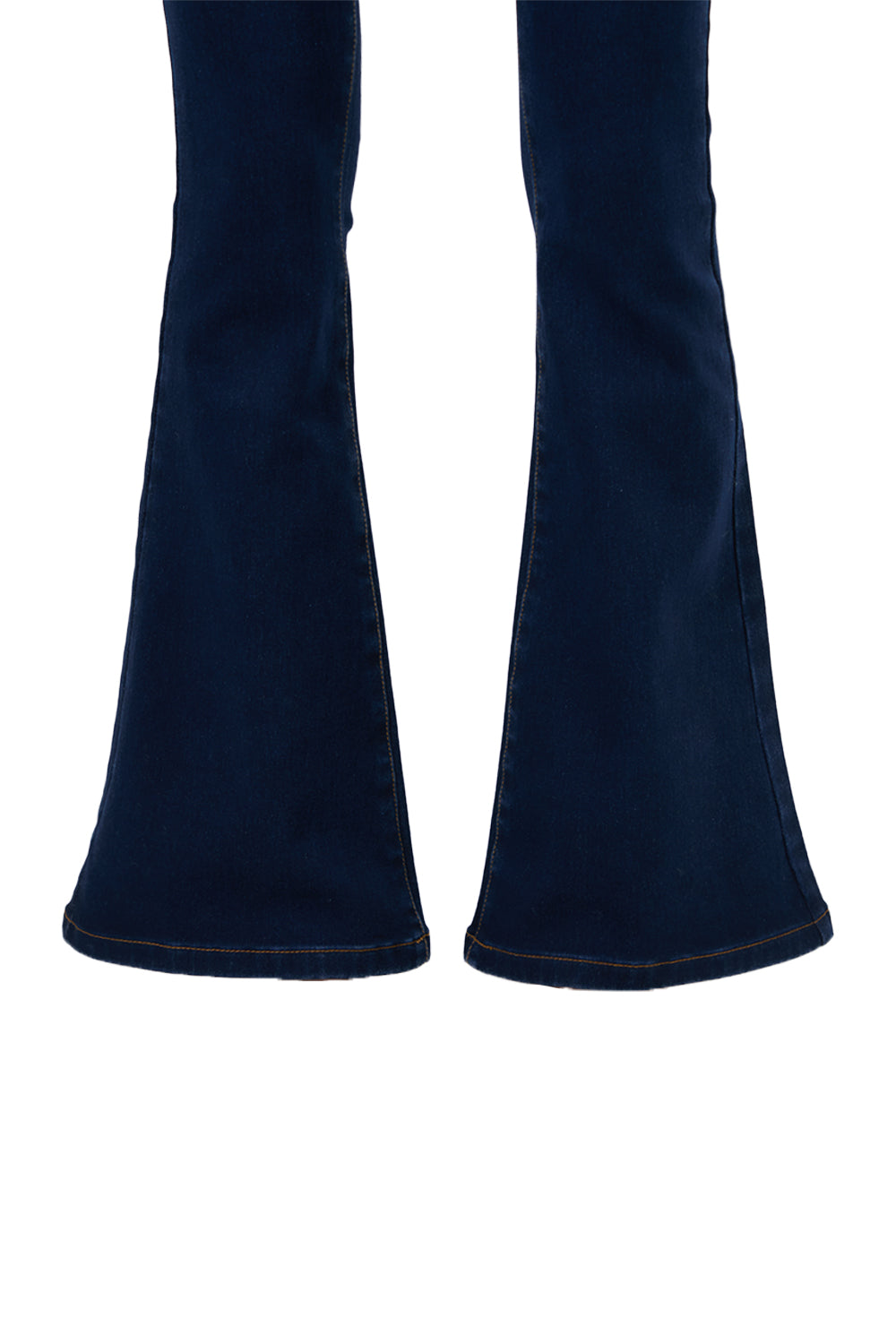 カラーステッチフレアデニム