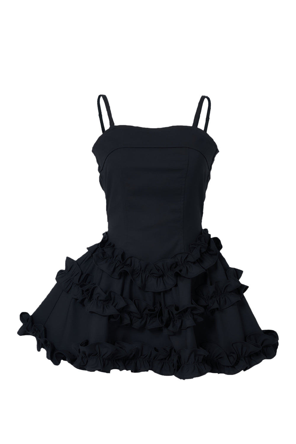 ボリュームフリルベアワンピース