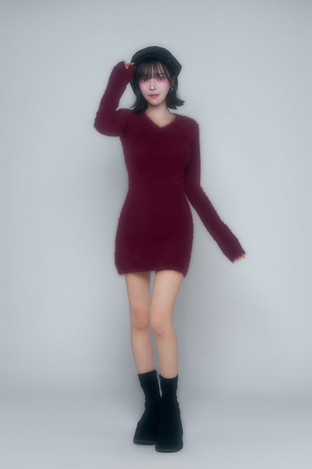 バックオープンミニワンピース