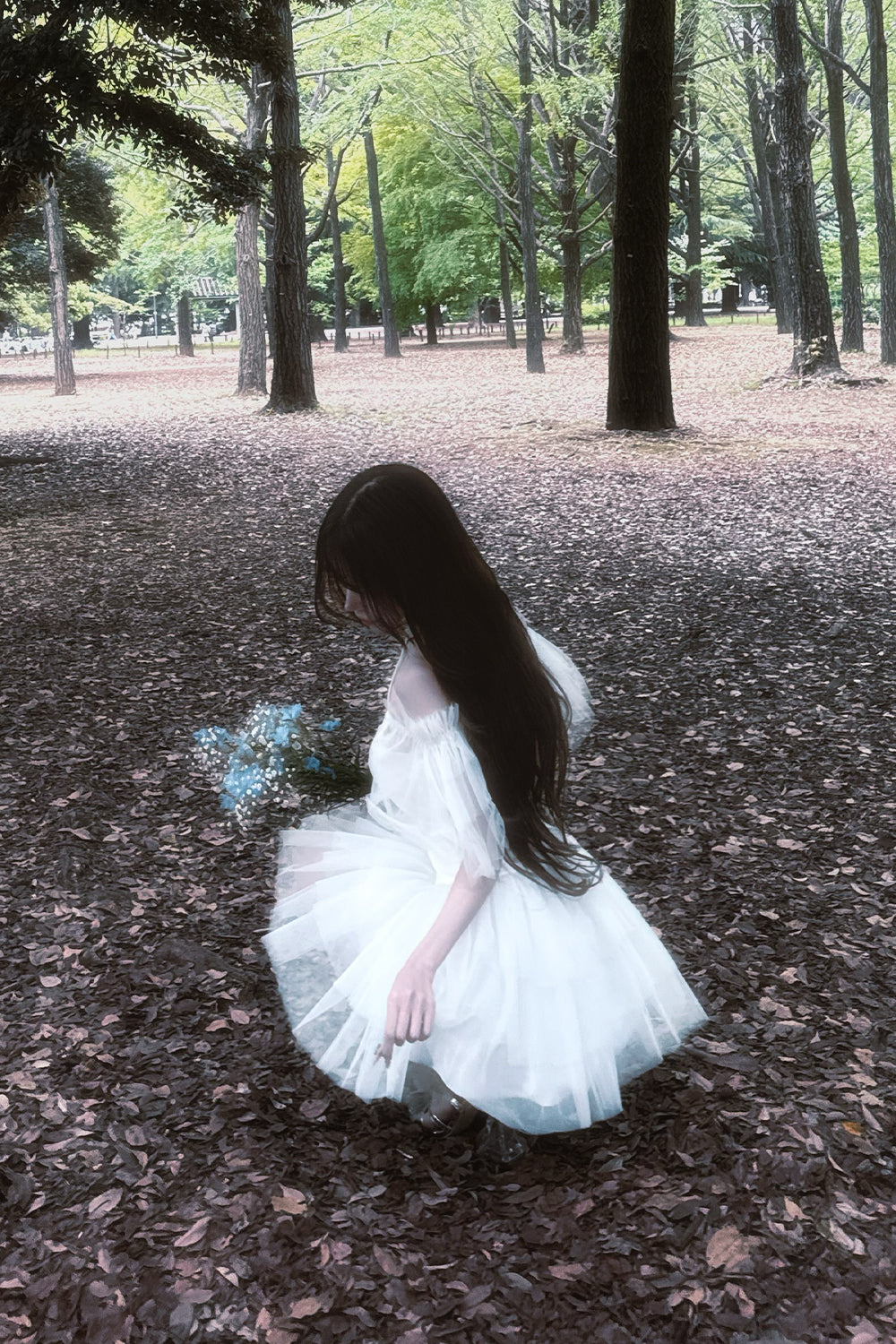 ボリュームシフォンミニワンピース