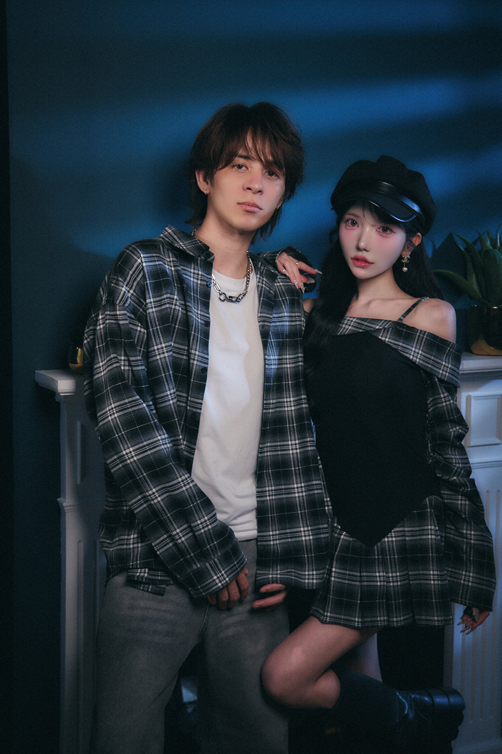 ベリアミミ チェックシャツミニワンピース 15400→12000 チェック