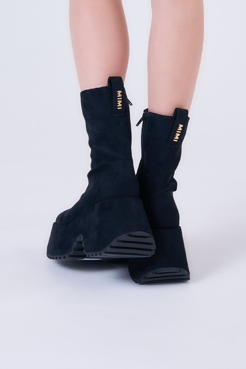 ベルベットショートブーツ