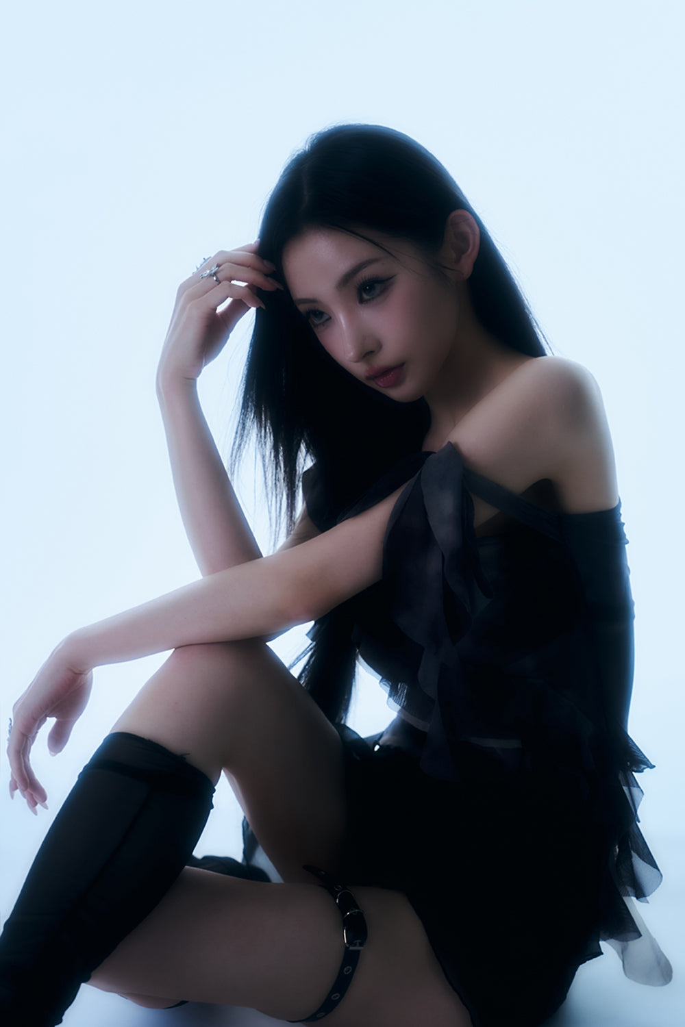 Shadow Fringe Sheer Top