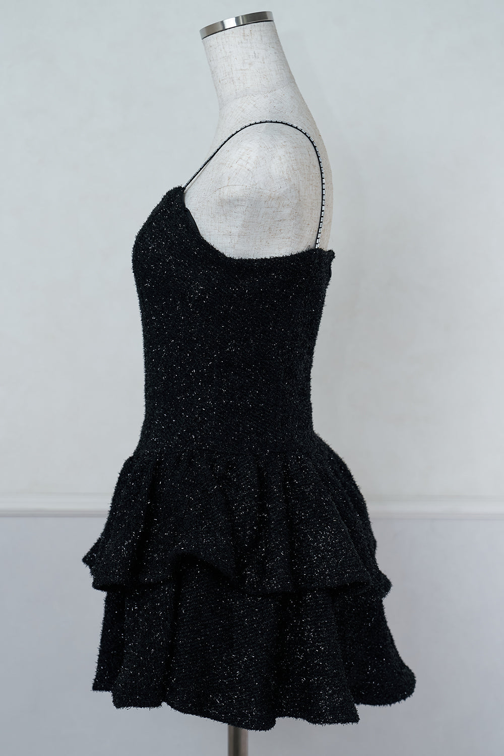 ラメツイードキャミワンピース