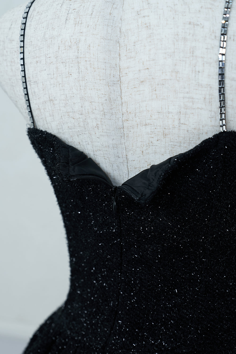 ラメツイードキャミワンピース