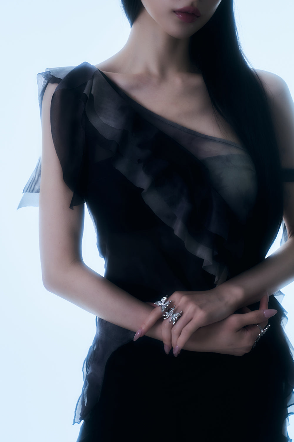 Shadow Fringe Sheer Top