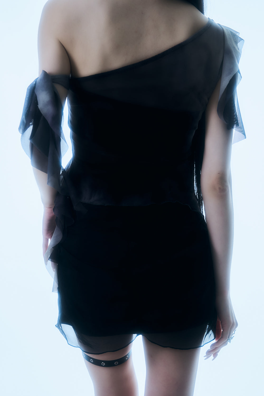 Shadow Fringe Sheer Top