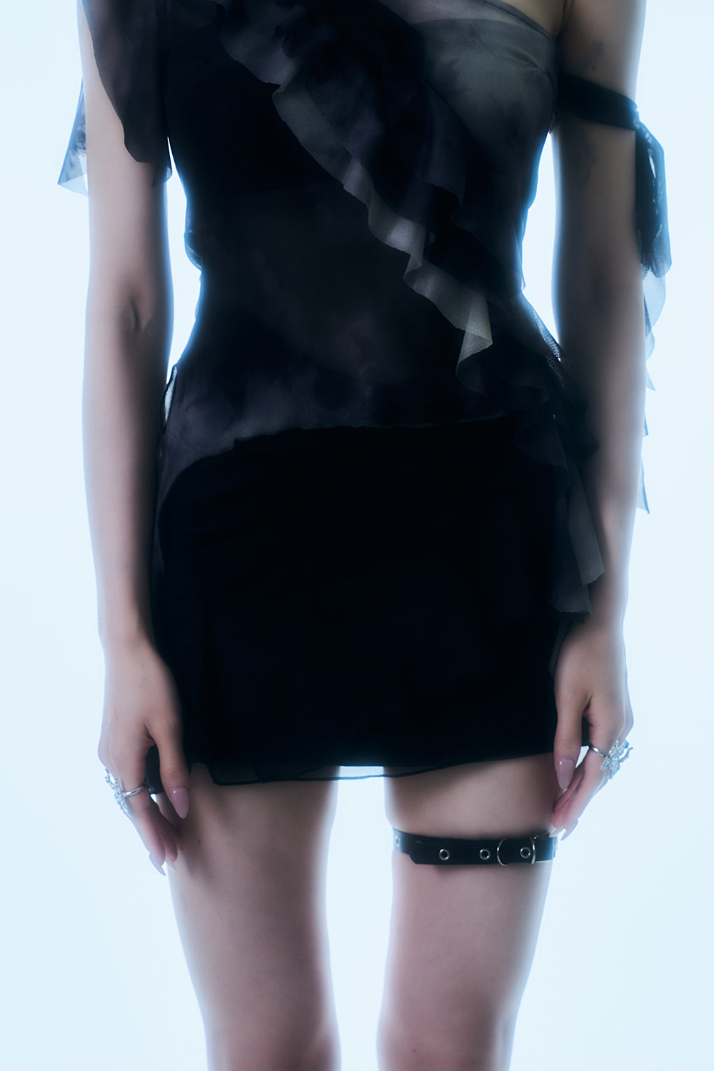 Shadow Fringe Sheer Top