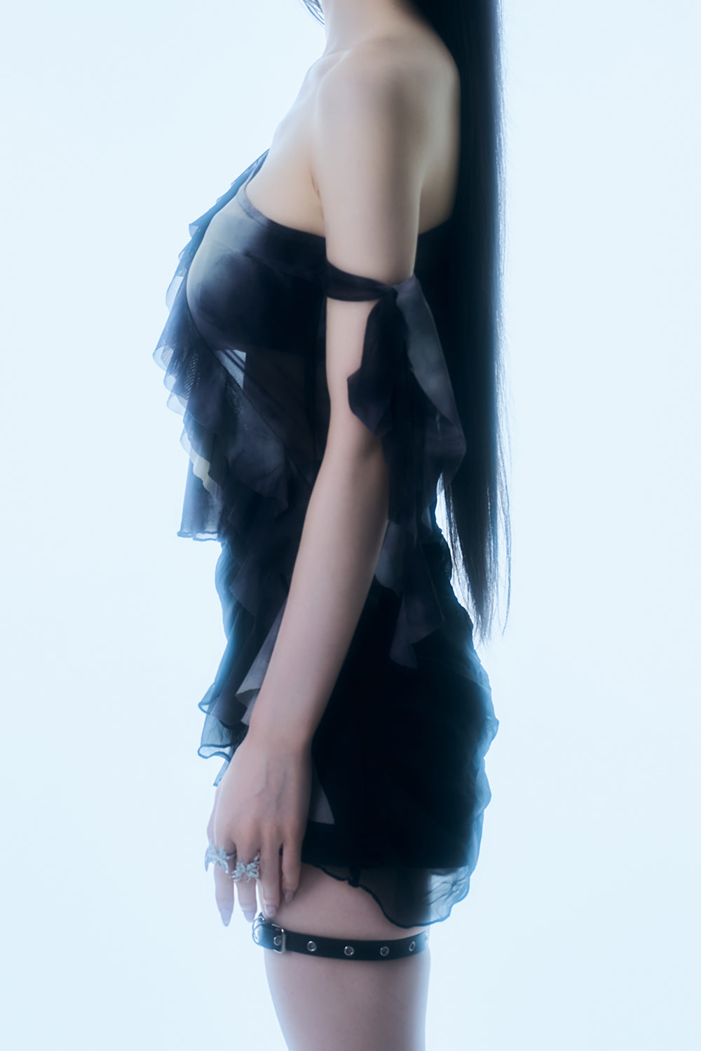 Shadow Fringe Sheer Top