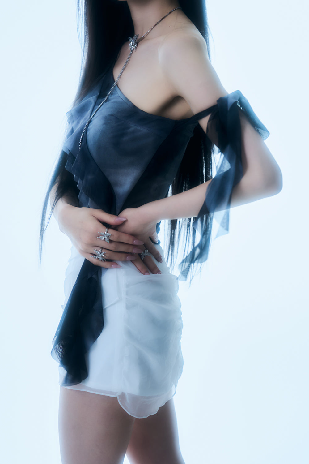 Shadow Fringe Sheer Top