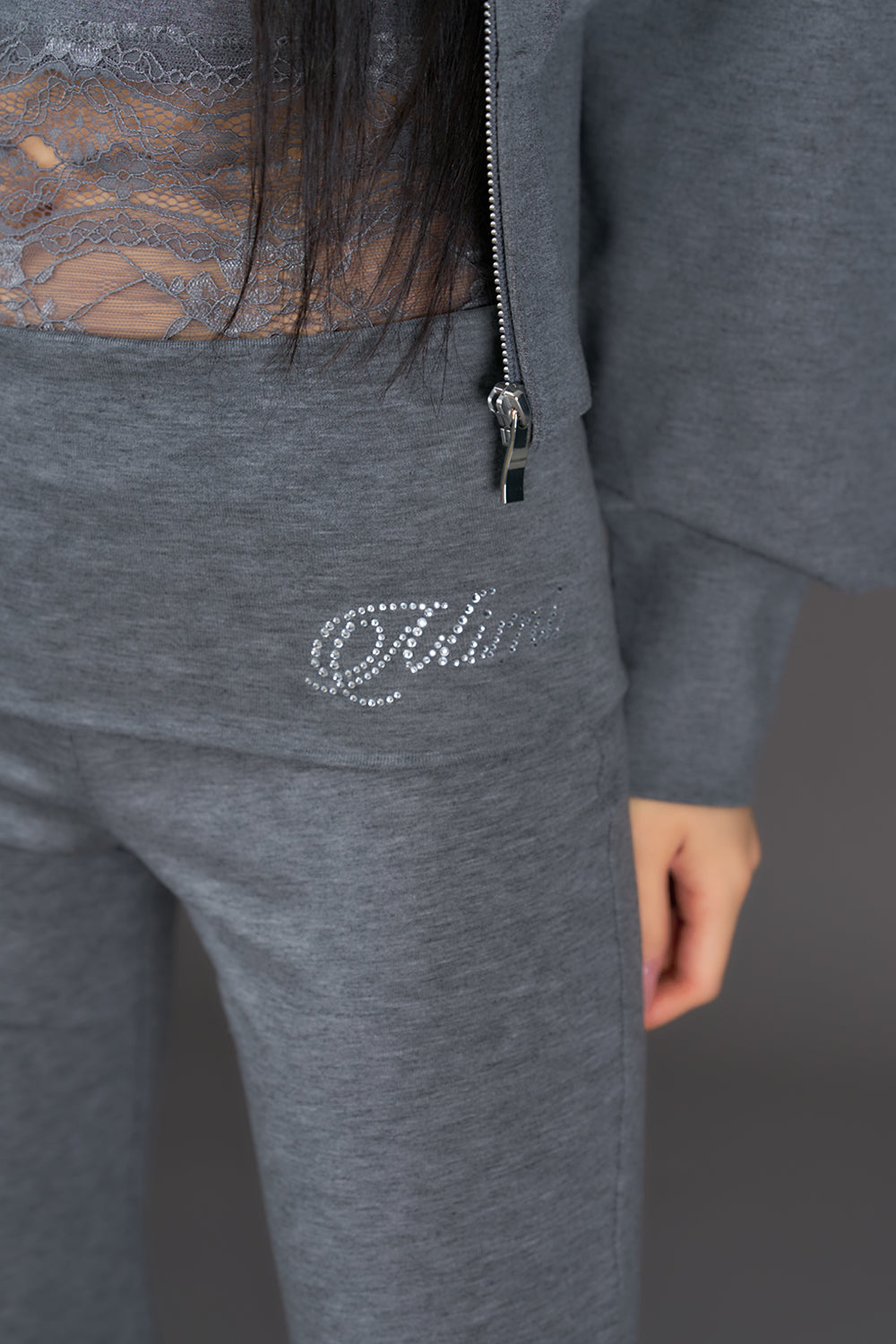 Lace Edge Flare Pants