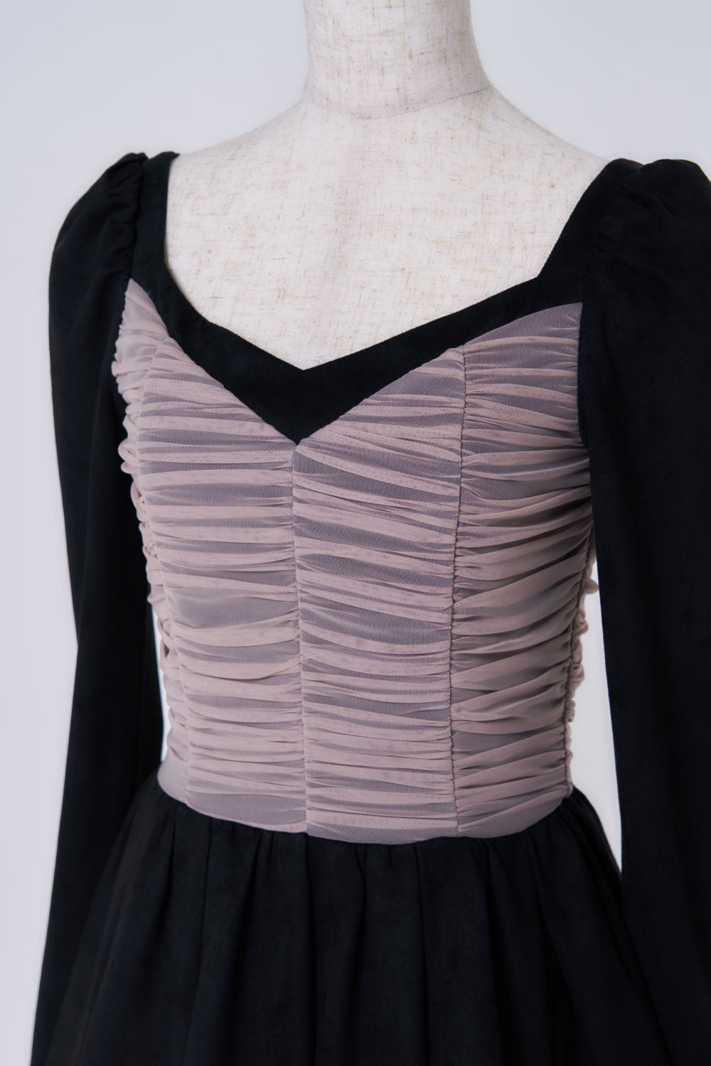 シアードッキングスウェードミニワンピース