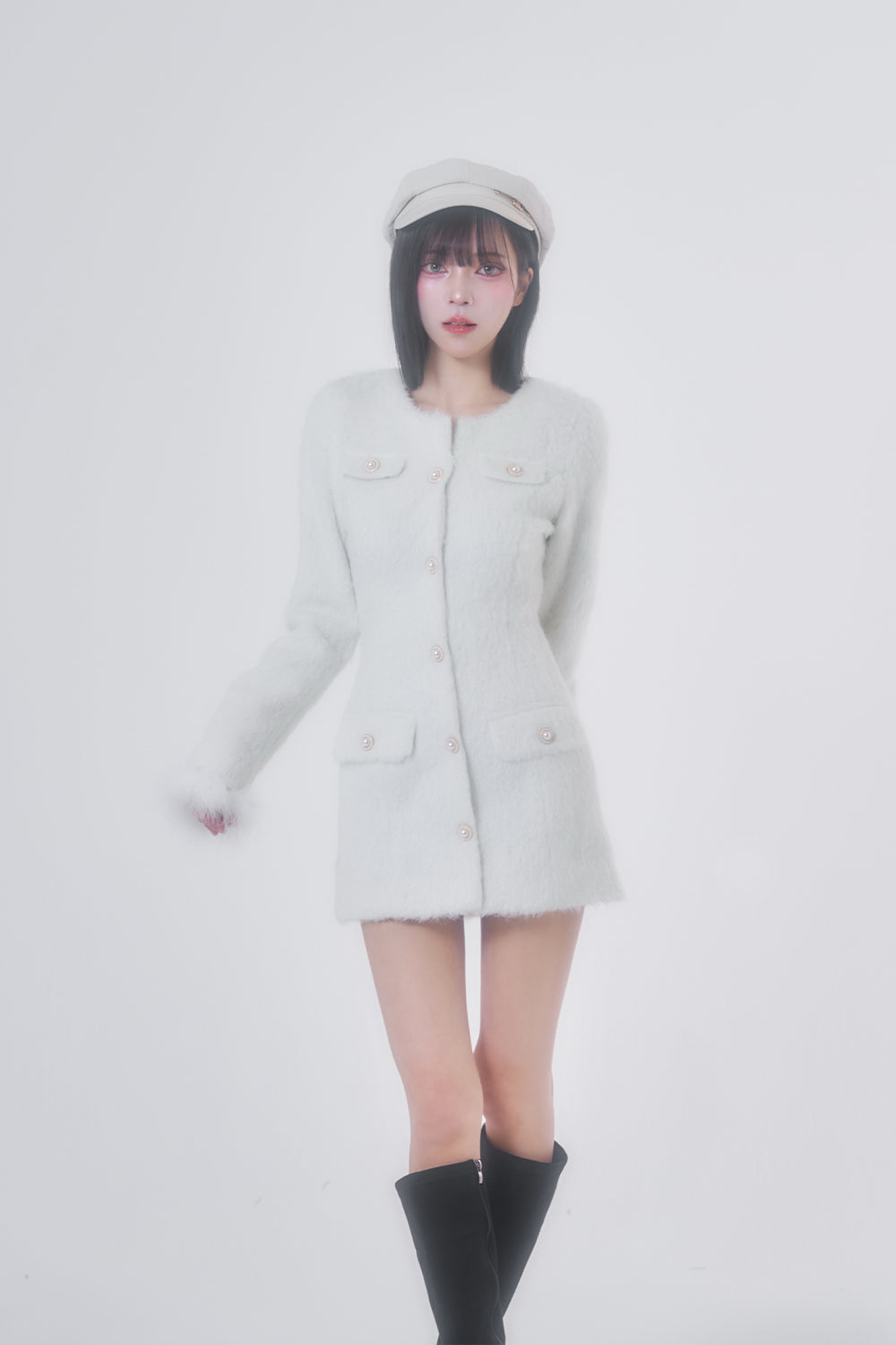 フェザージャケットワンピース