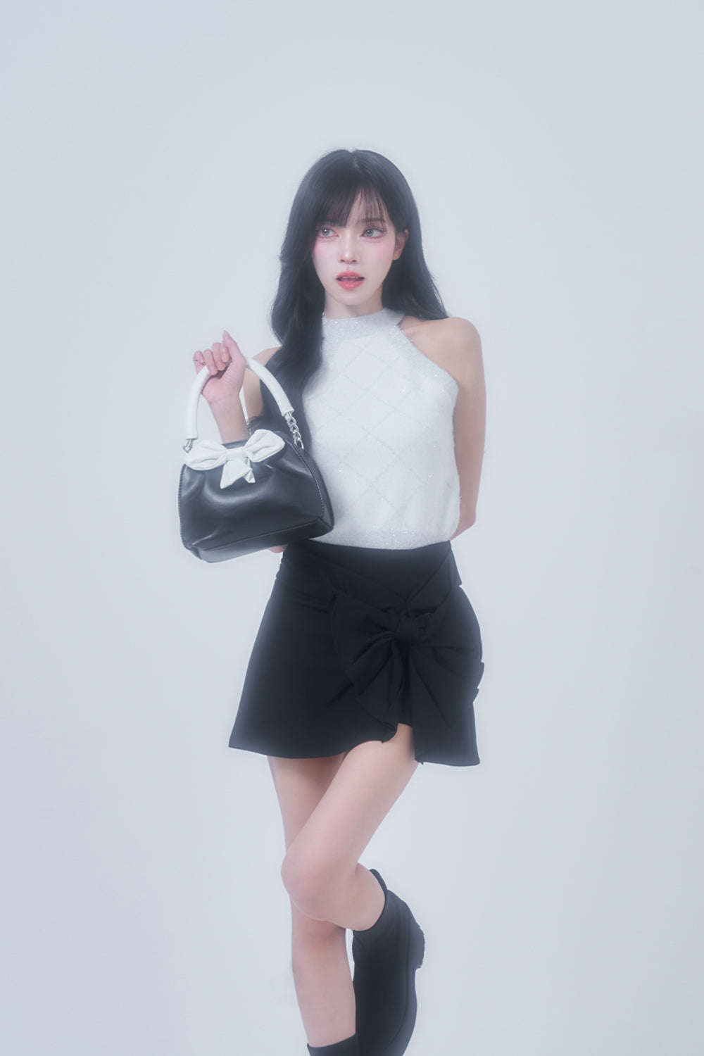 パターンリボンミニスカートAW ‘25