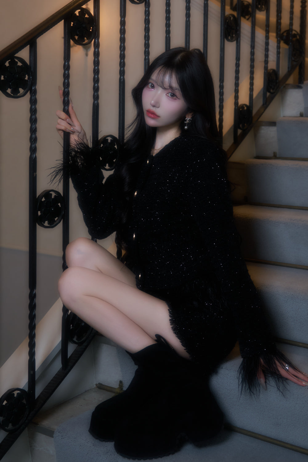 ラメツイードショートパンツ