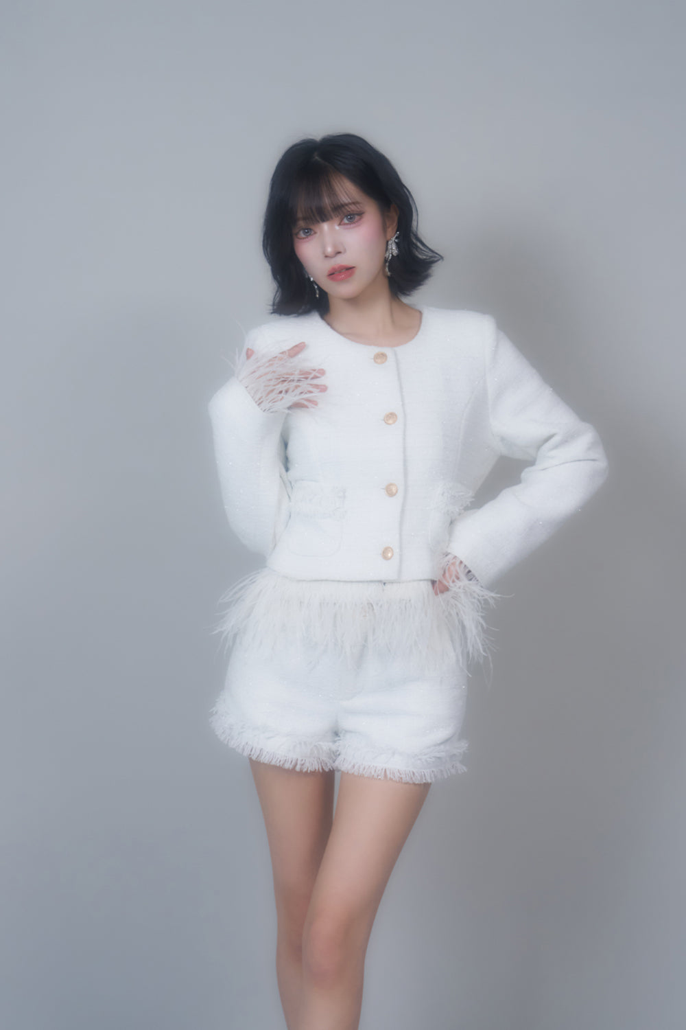 ラメツイードジャケット