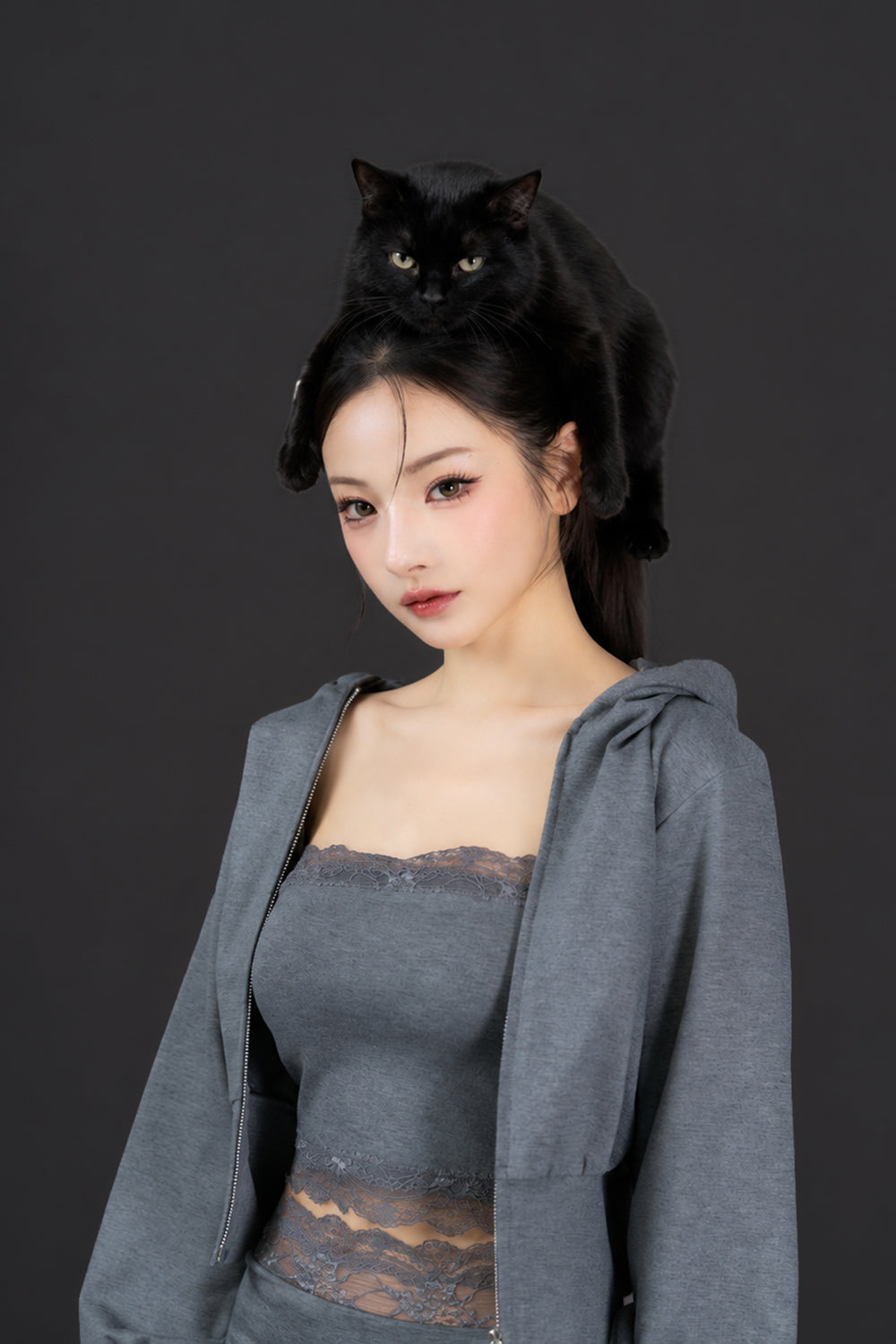 Devil Zip Hoodie Set