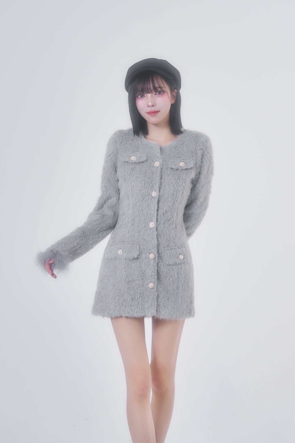 フェザージャケットワンピース