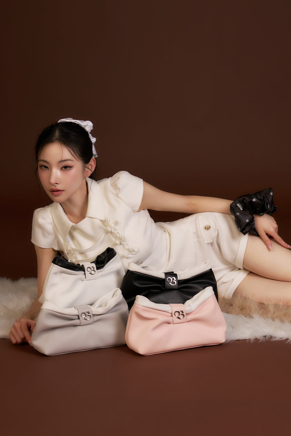 【Novelty】Kitty Ribbon Pouch
