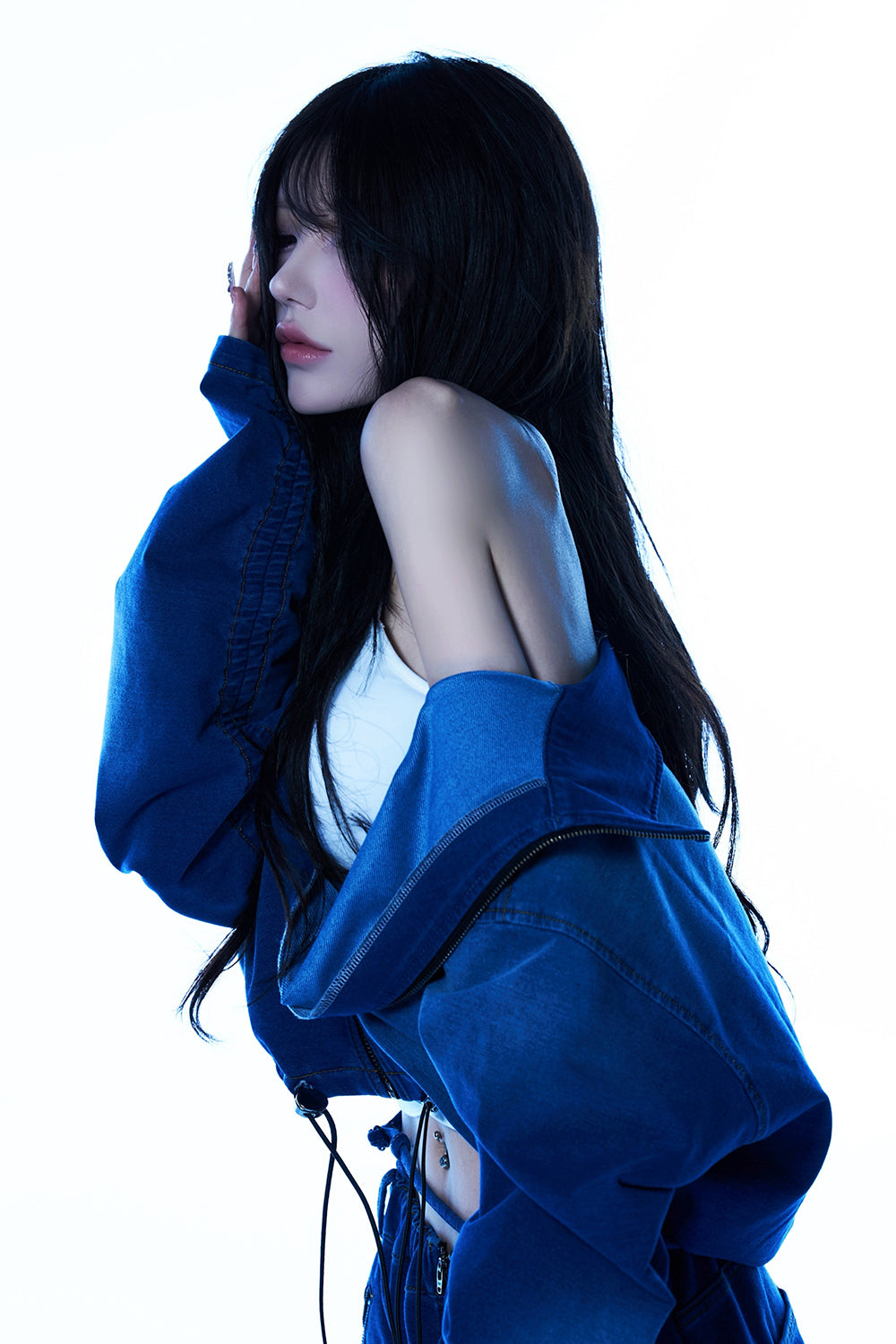 Utility Denim Zip Jacket