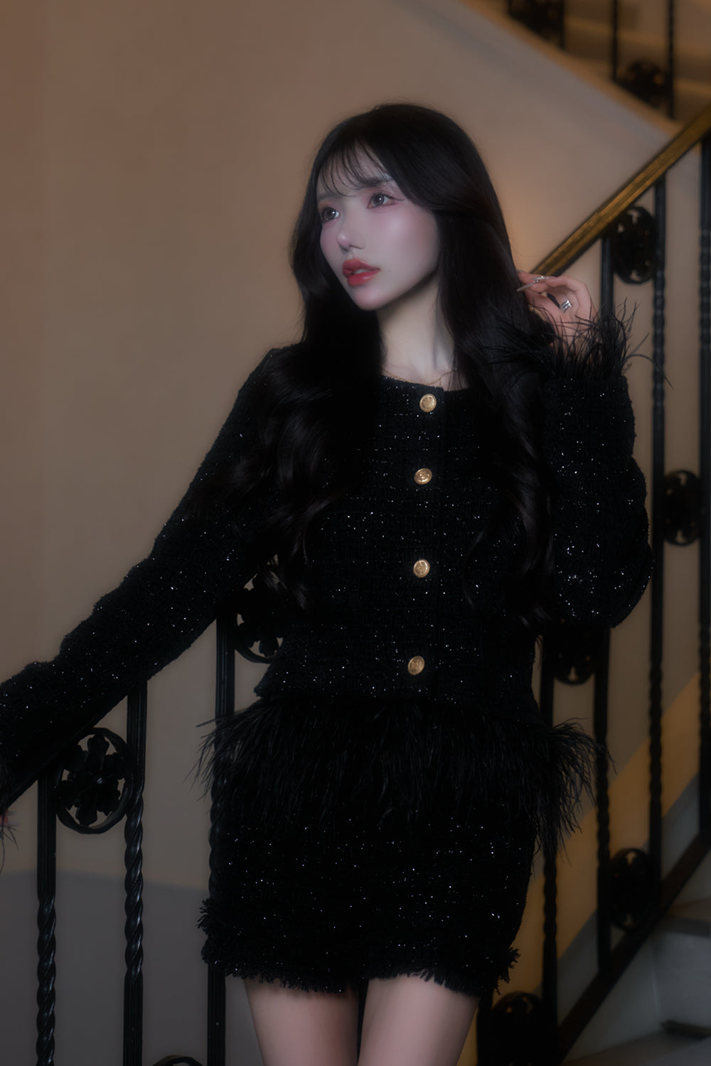 ラメツイードショートパンツ