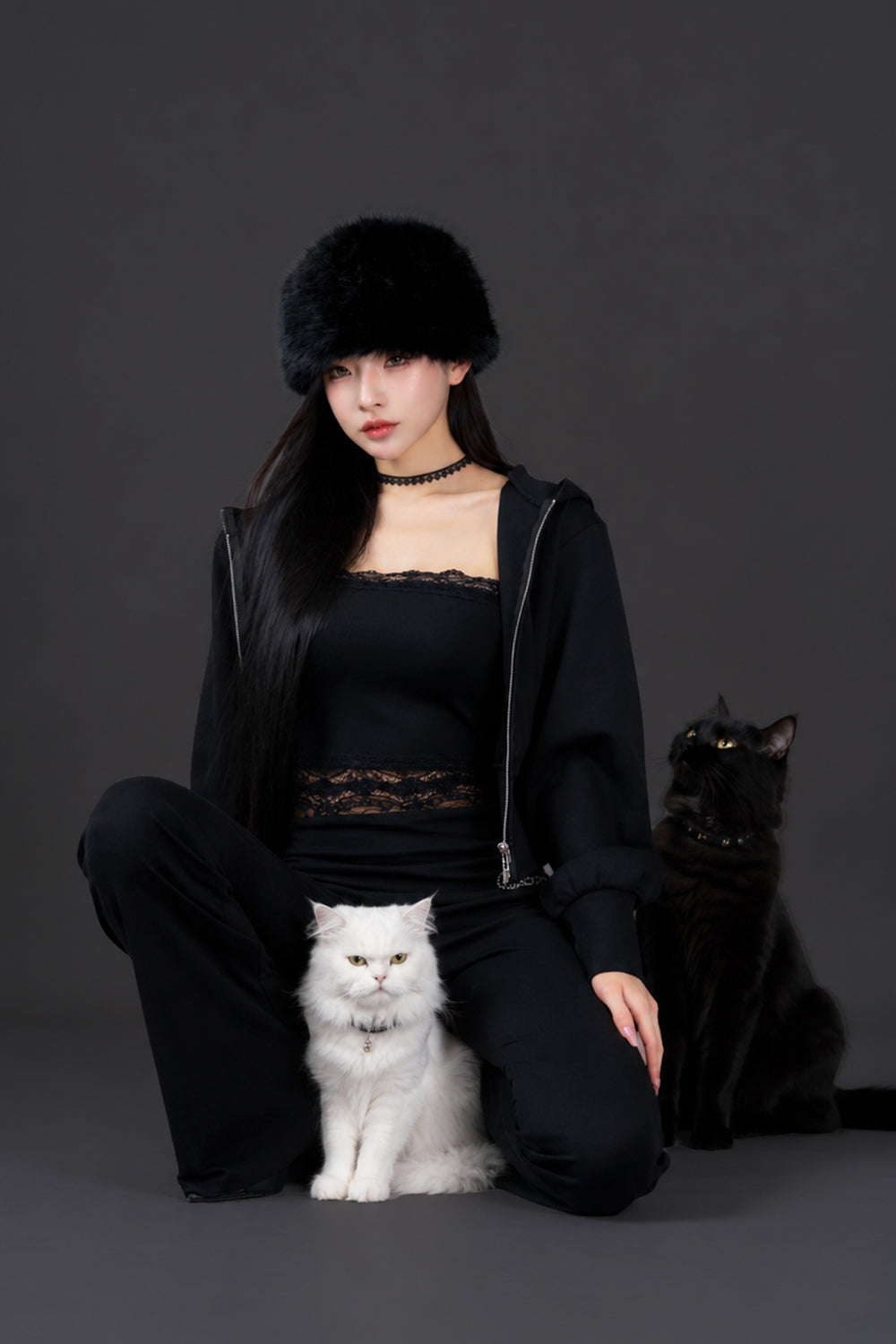 Devil Zip Hoodie Set
