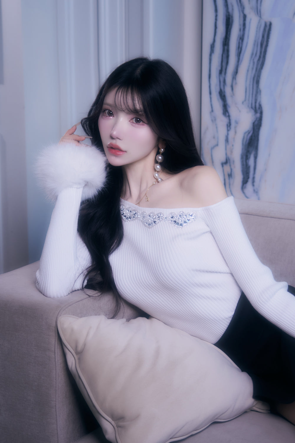 ワンショルビジュートップス