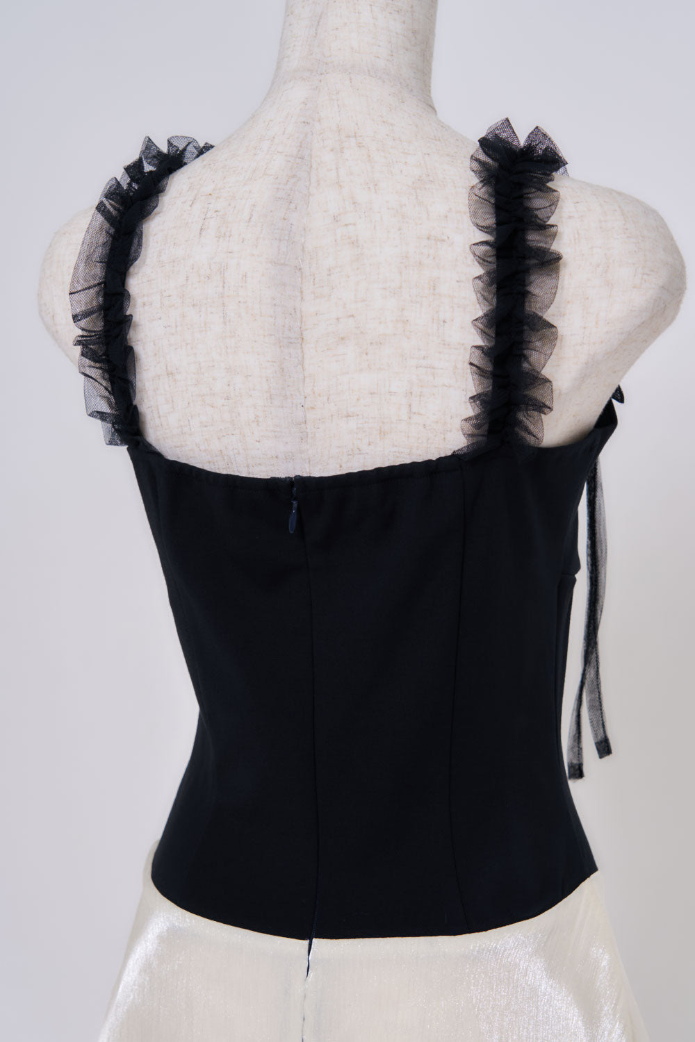 ボリュームシフォンキャミワンピース