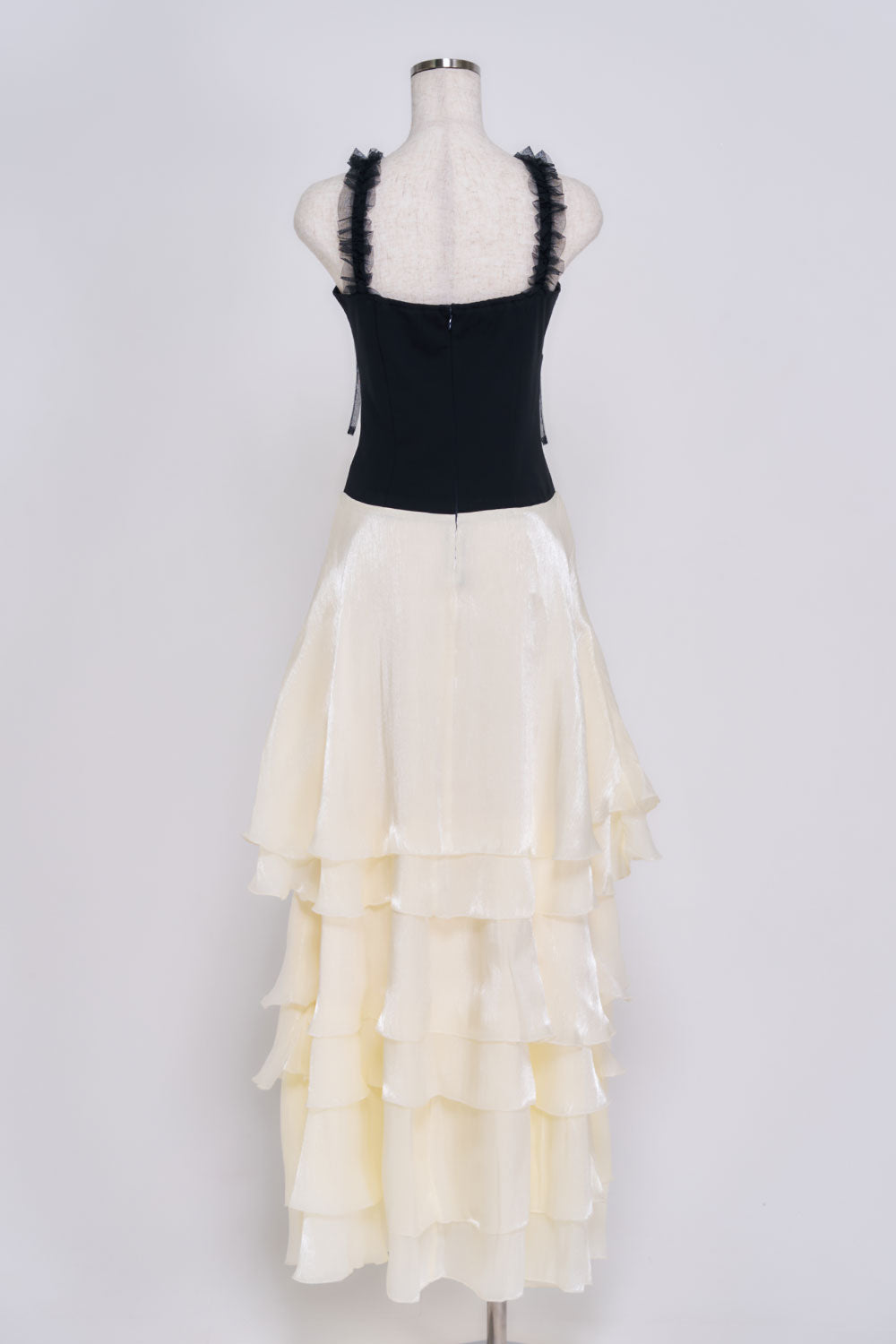 ボリュームシフォンキャミワンピース