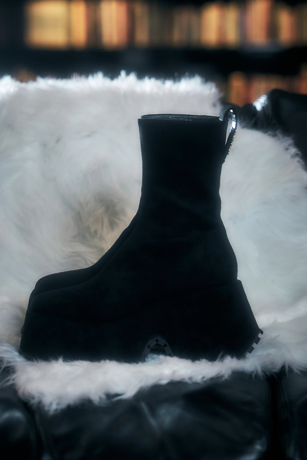 ベルベットショートブーツ