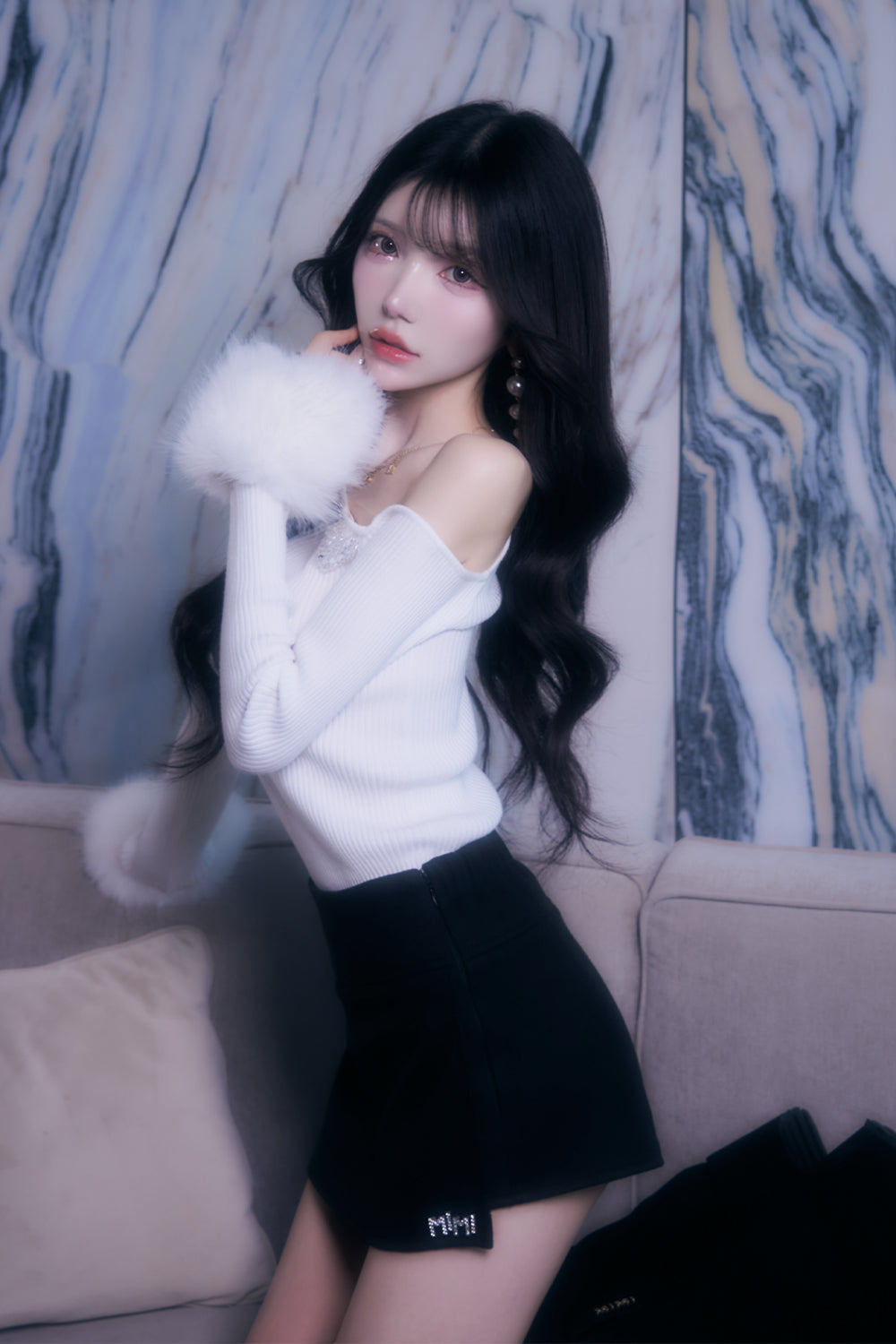 MIMIロゴスカートラックパンツ