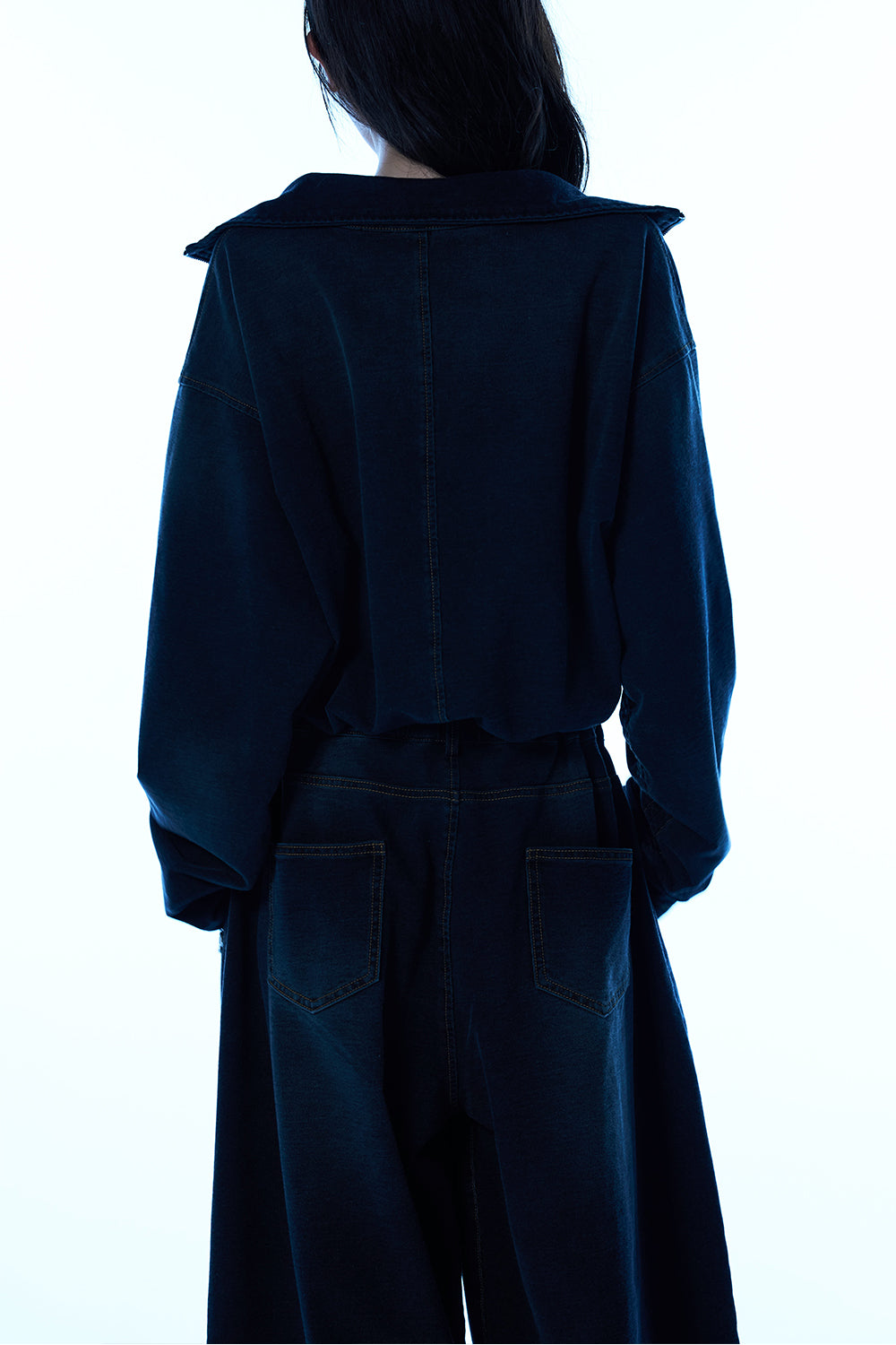 Utility Denim Zip Jacket