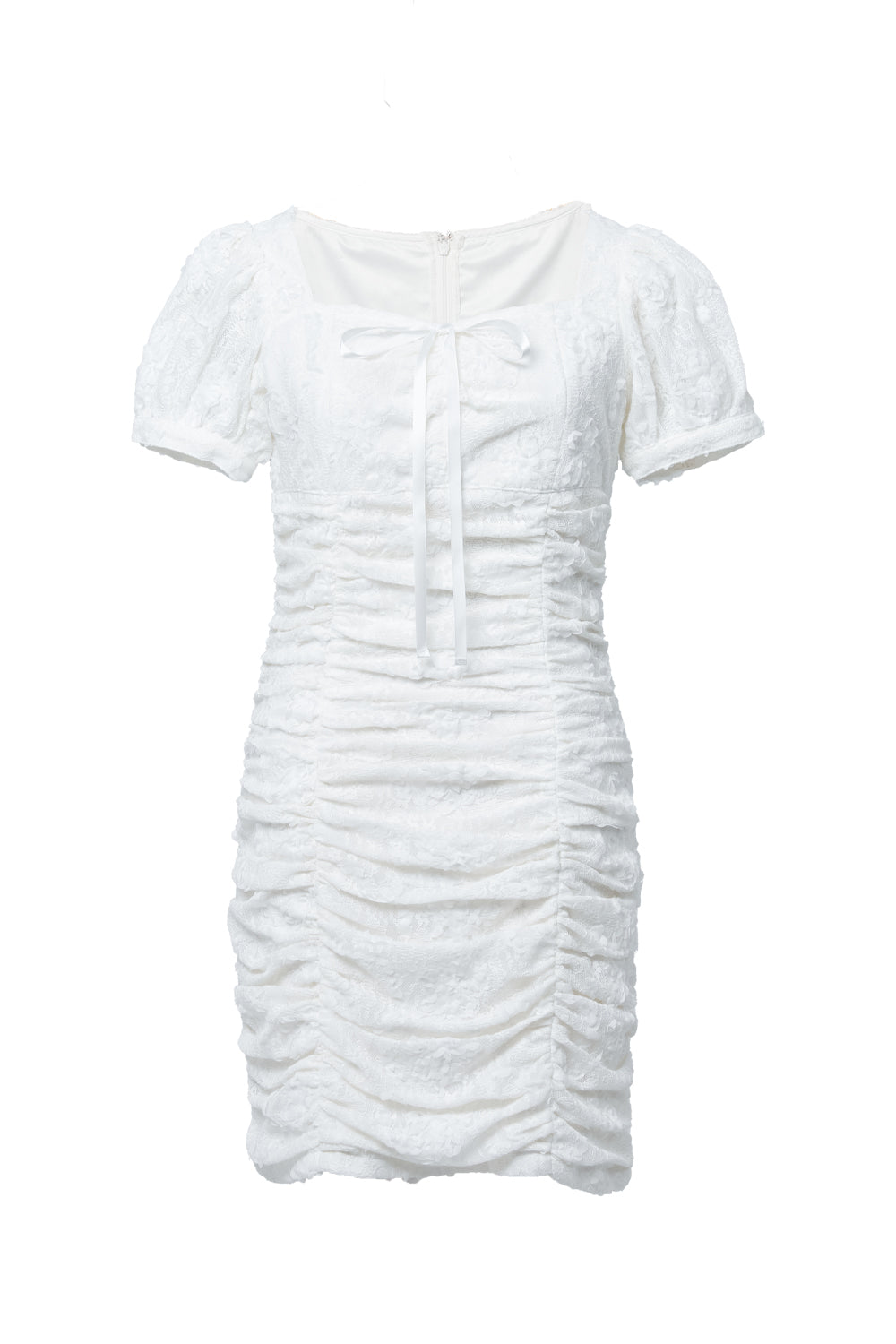 BELEAR MIMI（ベリアミミ）】ギャザーレースミニワンピース