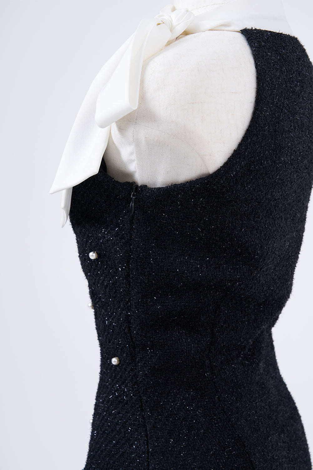 ツイードパールミニワンピース