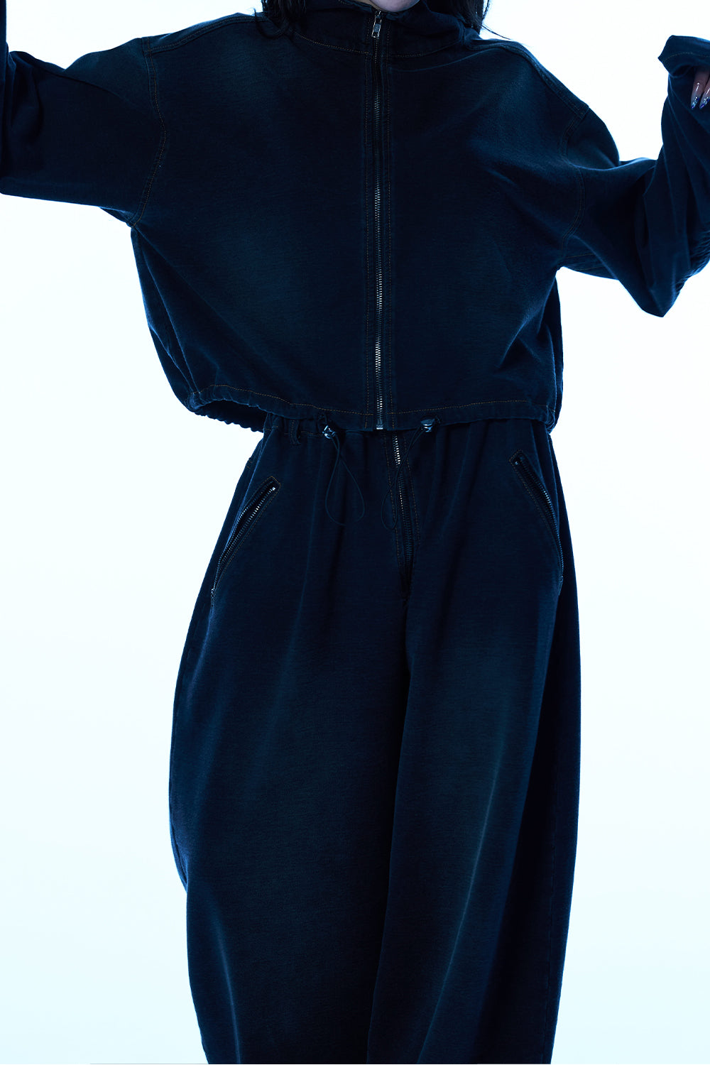 Utility Denim Cargo Pants