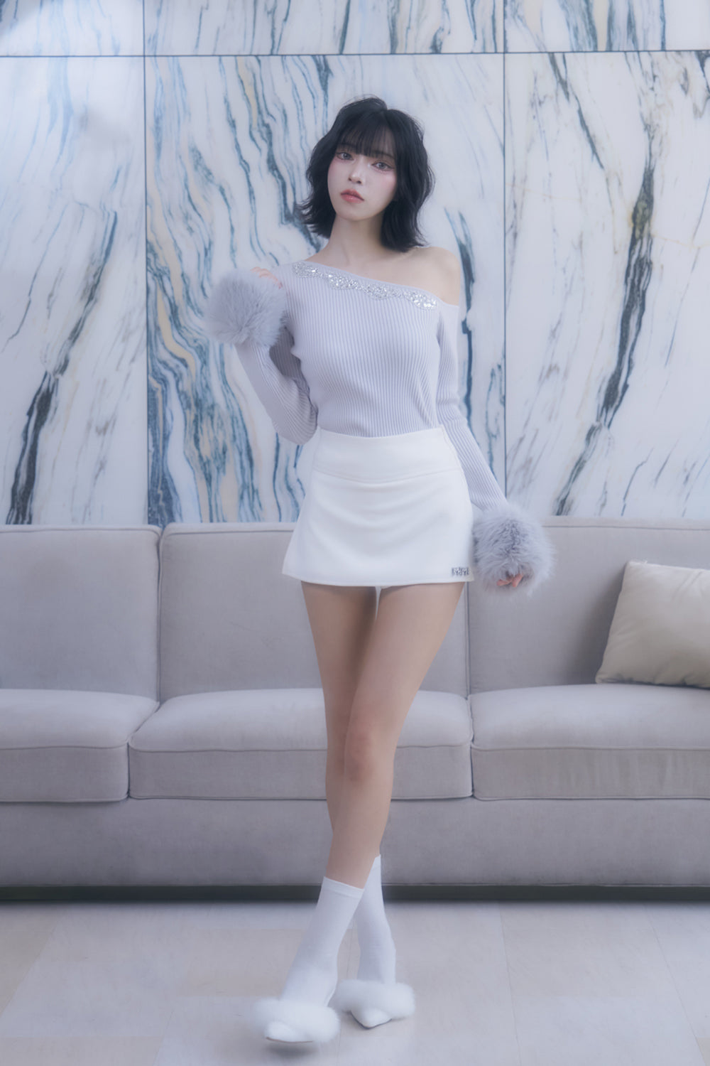 MIMIロゴスカートラックパンツ