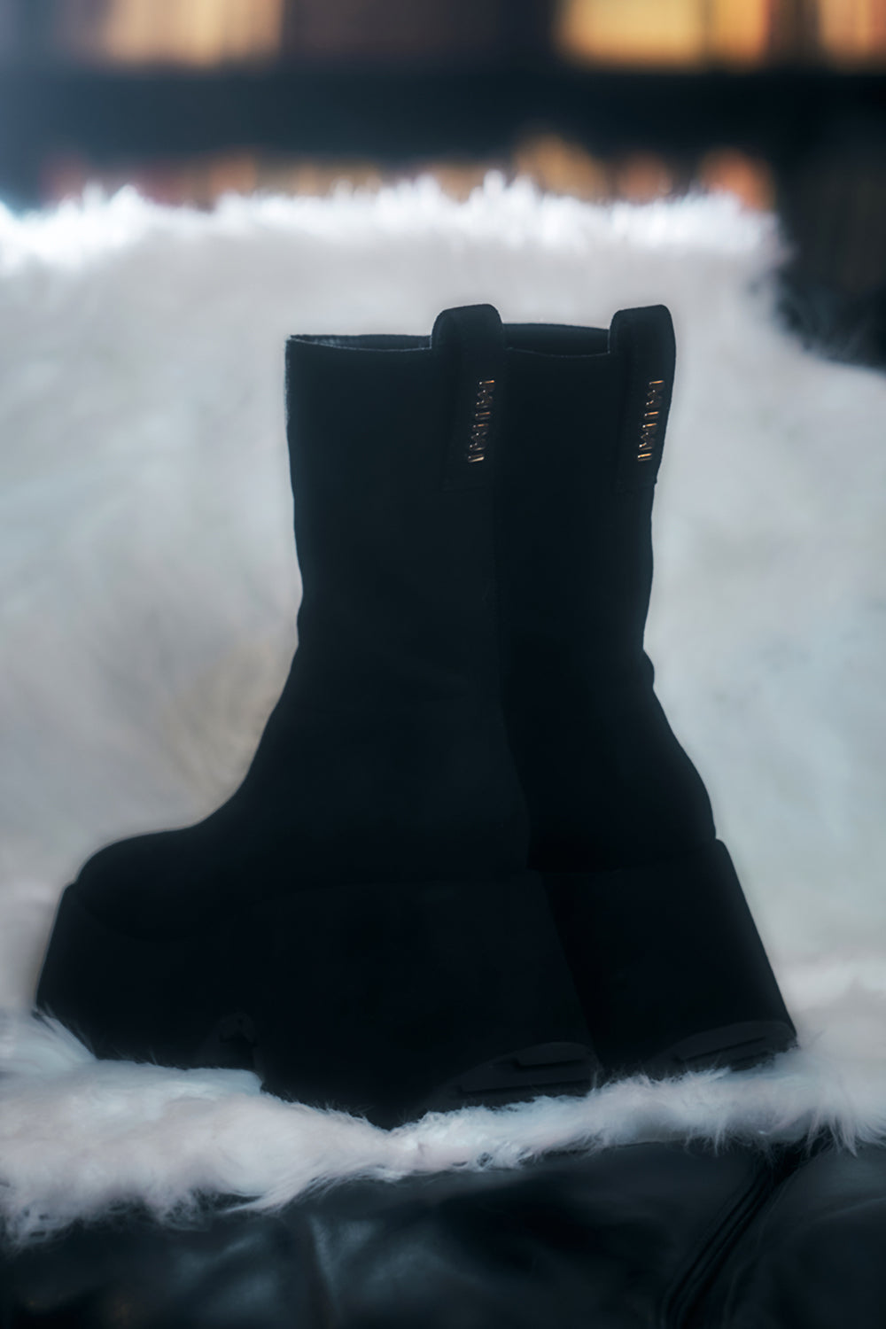 ベルベットショートブーツ