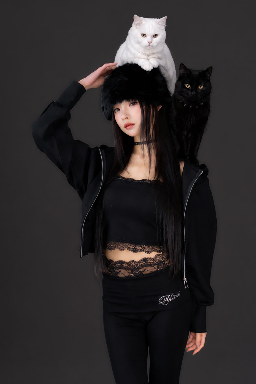 Devil Zip Hoodie Set
