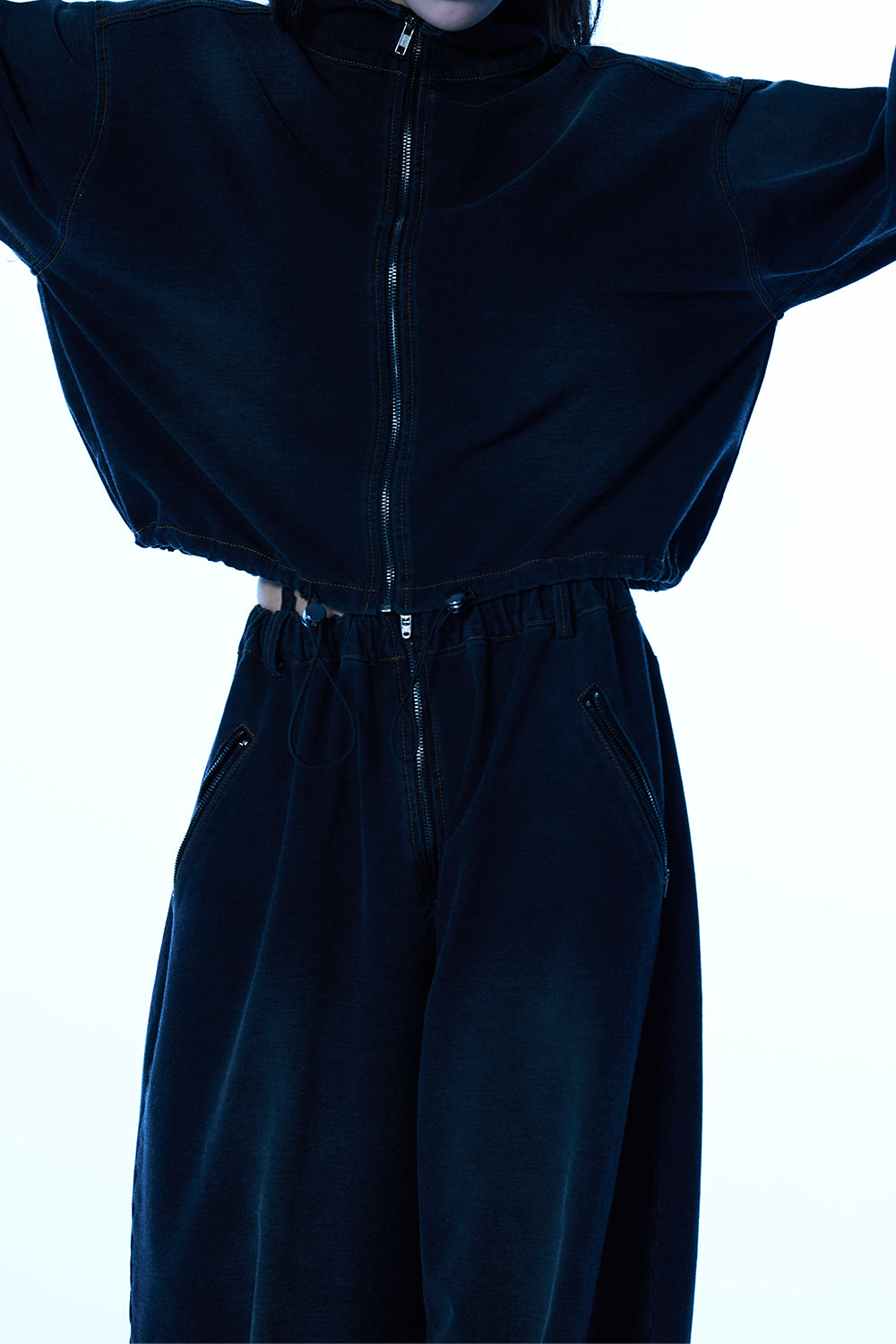Utility Denim Cargo Pants