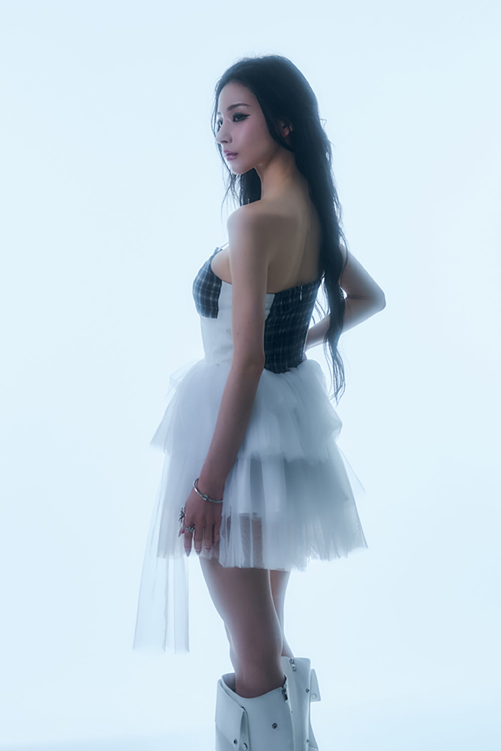 Midnight Tulle Corset Dress