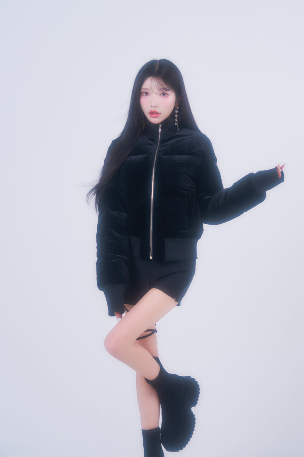 ベルベットダウンジャケット