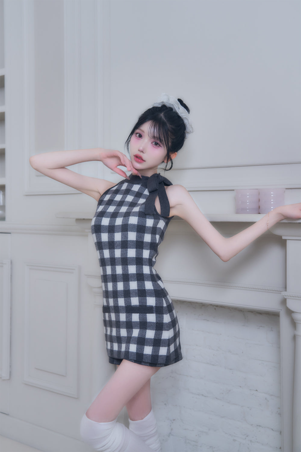 アメスリリボンニットセットアップ