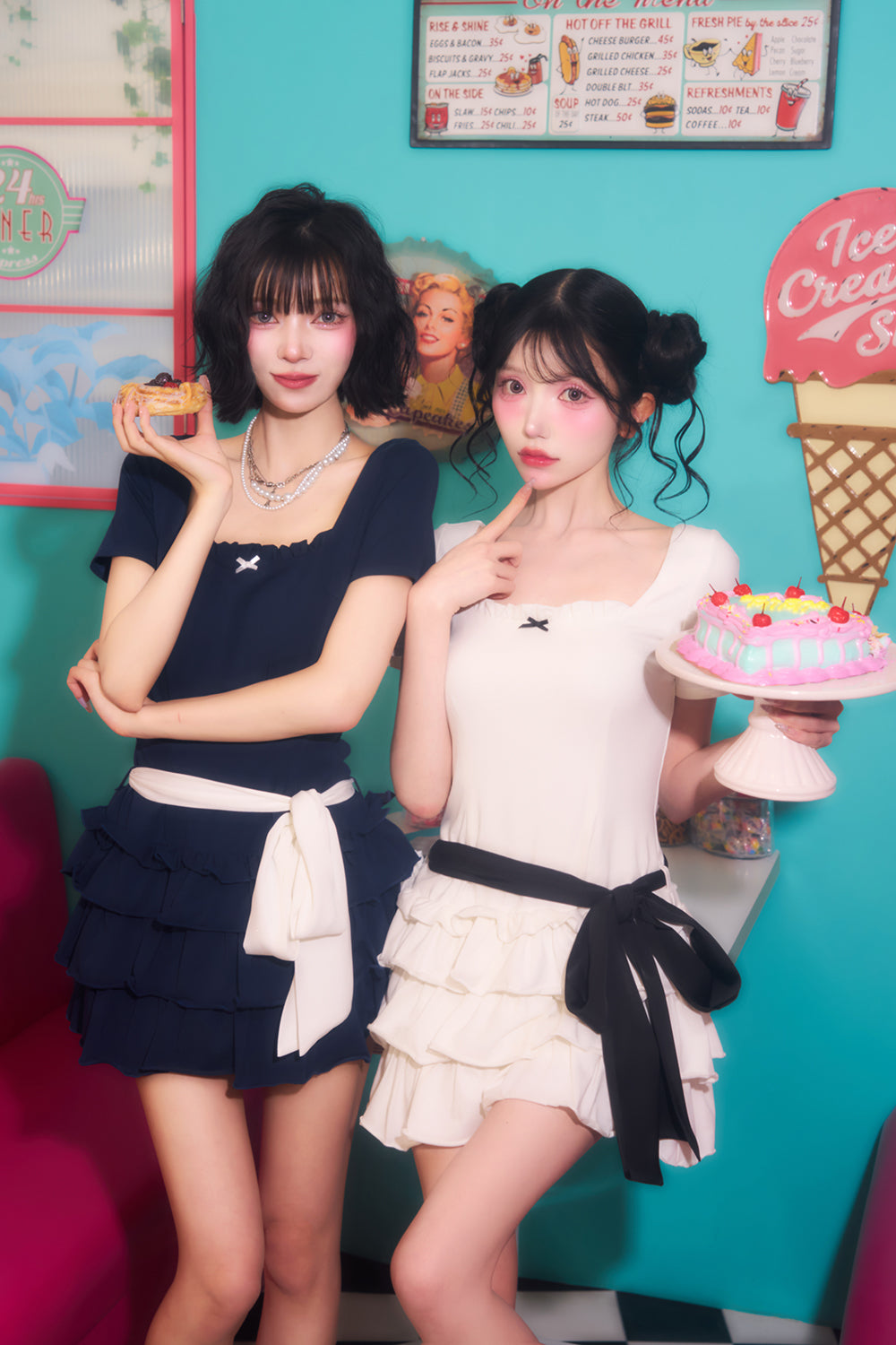 カットフリルミニワンピース