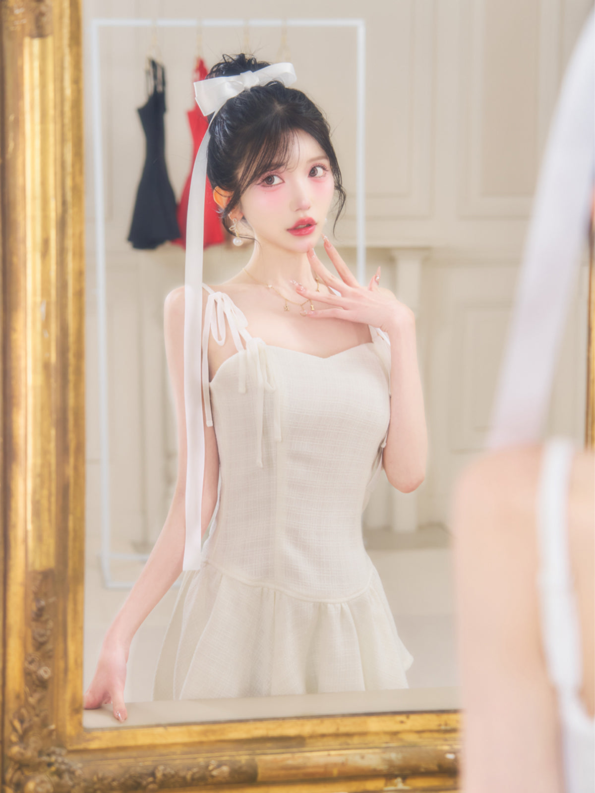 WEAR ファッション BELEAR MIMI アメスリツイードミニワンピース