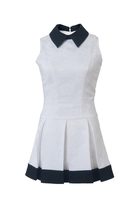 ジャガードプリーツワンピース